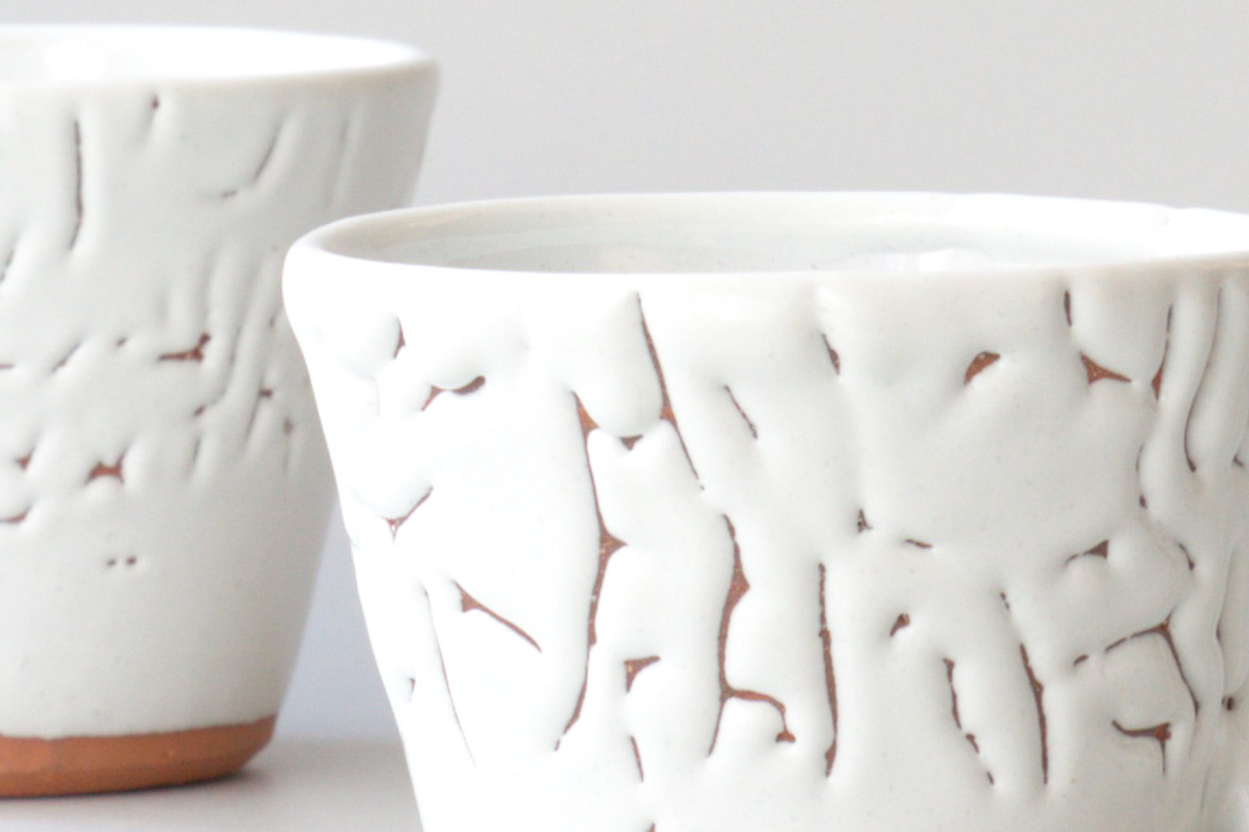 生涯を添い遂げるマグ 萩焼 光彩庵 鬼萩 白萩釉